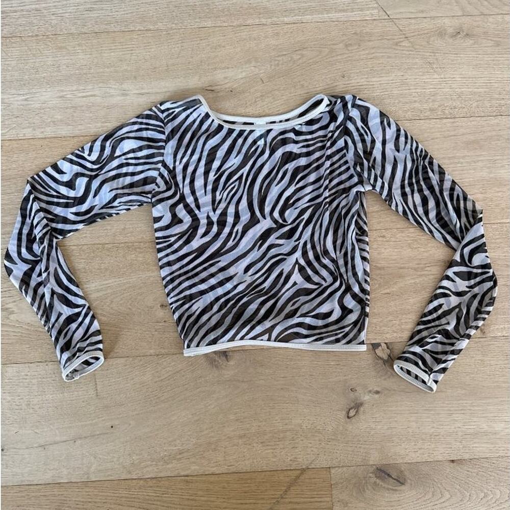 Andi Bagus Chocolate Zebra Swim Tee in Brown & Cream